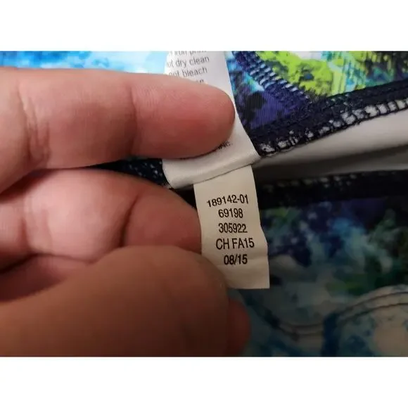 ATHLETA Women's S Sonar Tight Hypersonic Full Length Stretch Blue Green Gym Yoga - Picture 9 of 11